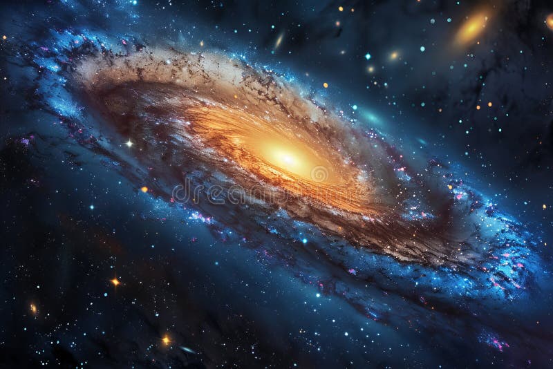 A digital representation of a black hole with a glowing accretion disk and dynamic particle jets in deep space royalty free stock photography