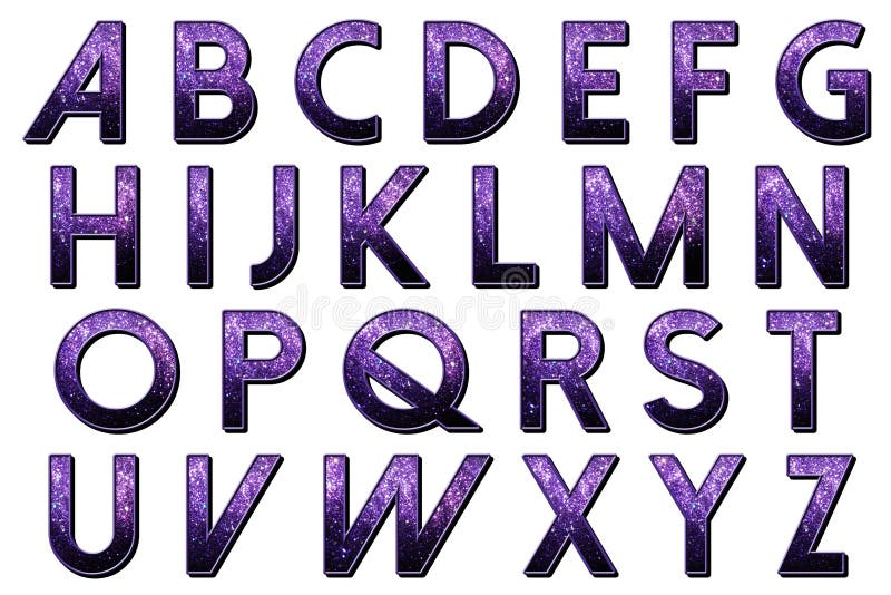 Digital Scrapbook Alphabet Dolce Vita Stock Photo - Illustration of ...