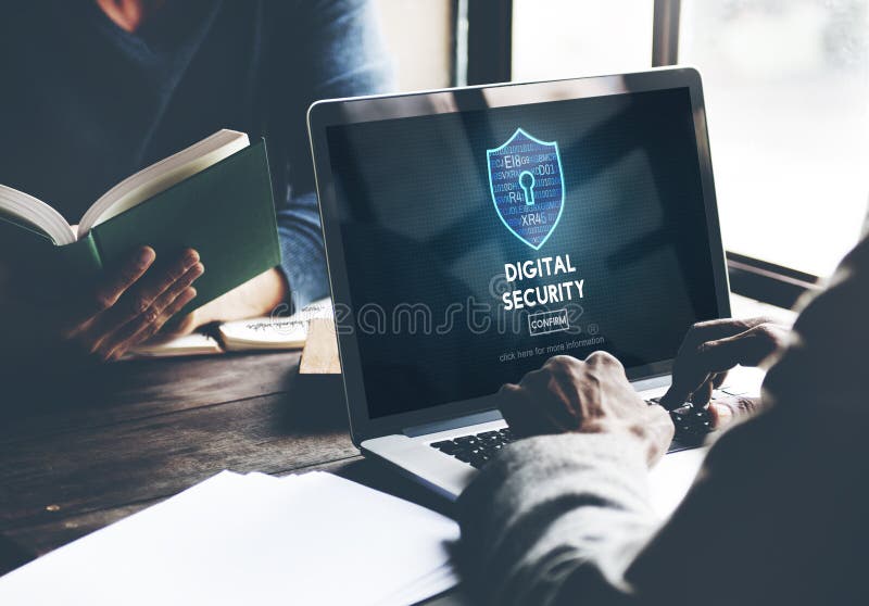 Digital Security Privacy Online Security Protection Concept stock photo
