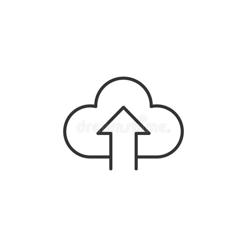 Digital service icon in flat style. Network cloud vector illustration on white isolated background. Computer technology business stock illustration Digital service icon in flat style. Network cloud vector illustration on white isolated background. Computer technology business stock illustration