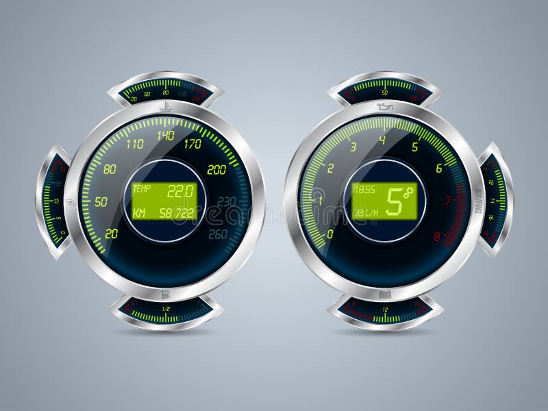 Digital Speedometer Royalty-Free Images, Stock Photos & Pictures