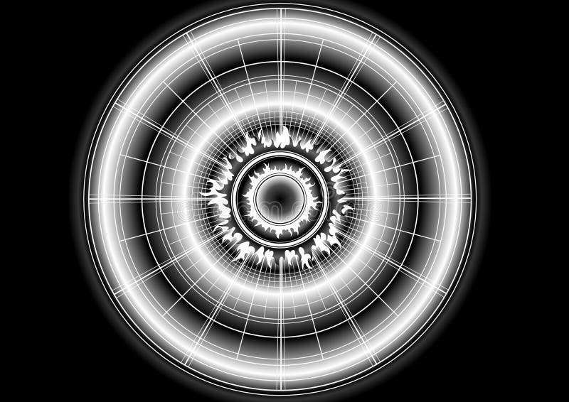 Digitaler Stern lizenzfreie abbildung