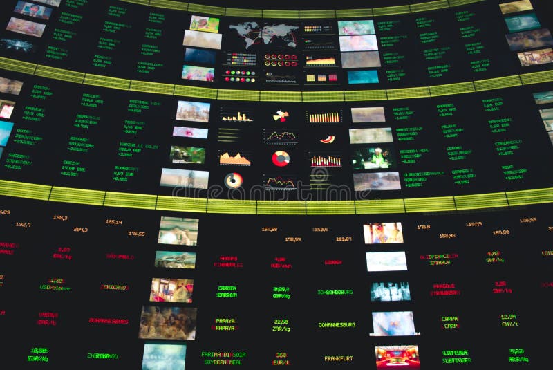 Digital Stock Exchange at Expo Stock Photo Image of modern