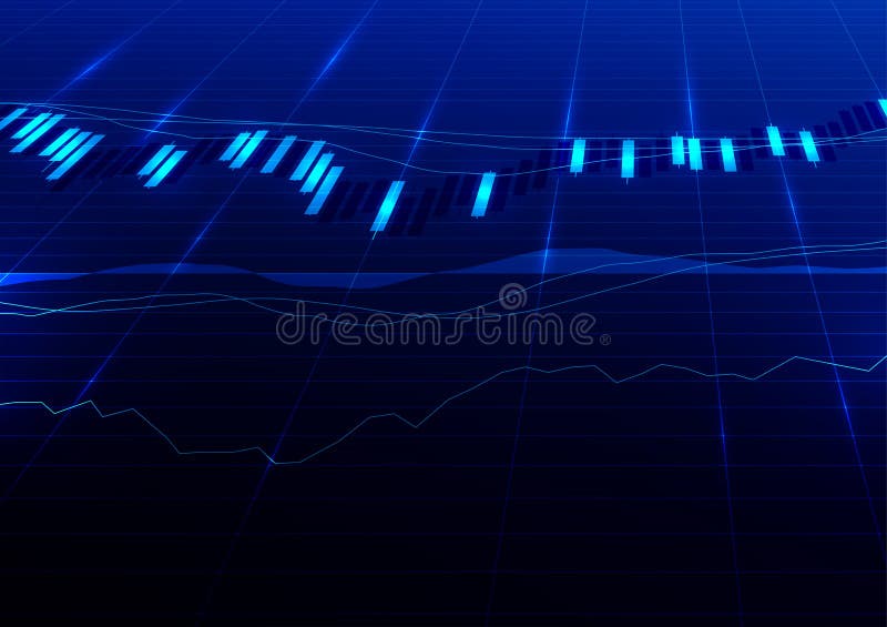 Digital Stock Market Trading Background Stock Vector Illustration Of