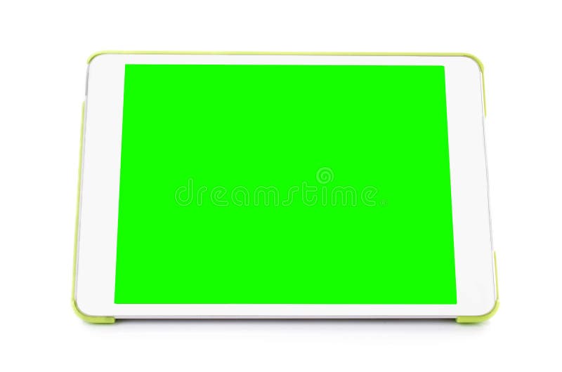 Digital tablet computer with isolated green screen