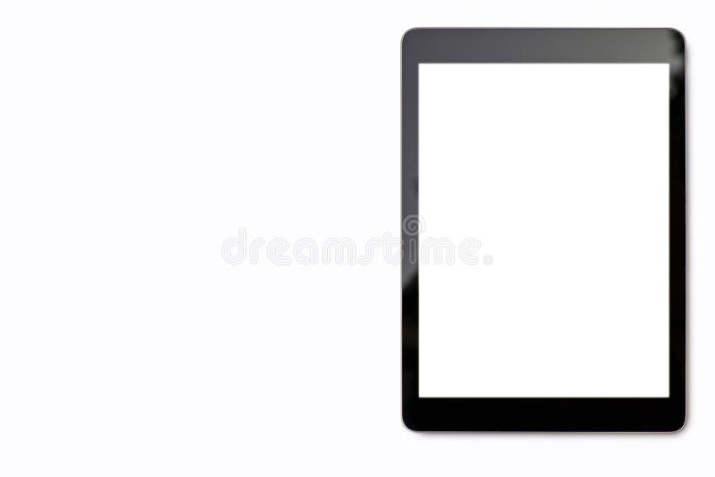 Digital tablet mock up on white background with copy space and Clipping path on blank screen easy replace you design . royalty free stock photo Digital tablet mock up on white background with copy space and Clipping path on blank screen easy replace you design . royalty free stock photo