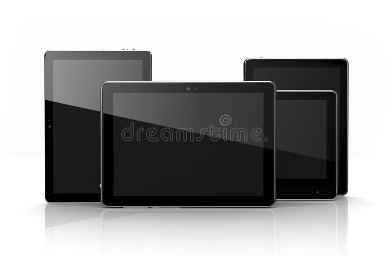 Digital tablets with touchscreens