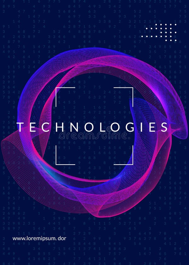 Digital technology abstract background. Artificial intelligence vector illustration