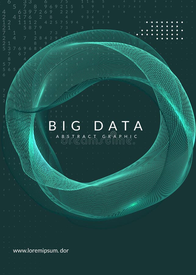 Digital technology abstract background. Artificial intelligence, deep learning and big data concept. royalty free illustration