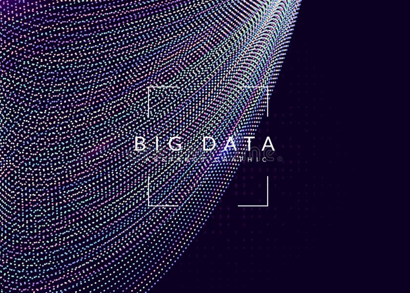 Digital technology abstract background. Artificial intelligence, deep learning and big data concept. royalty free illustration