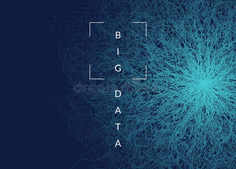 Digital technology abstract background. Artificial intelligence royalty free illustration