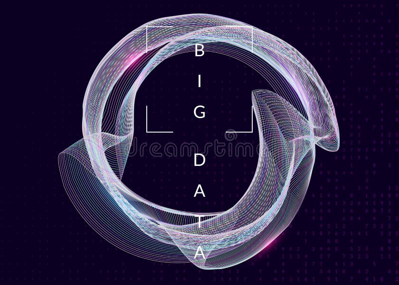 Digital technology abstract background. Artificial intelligence stock illustration
