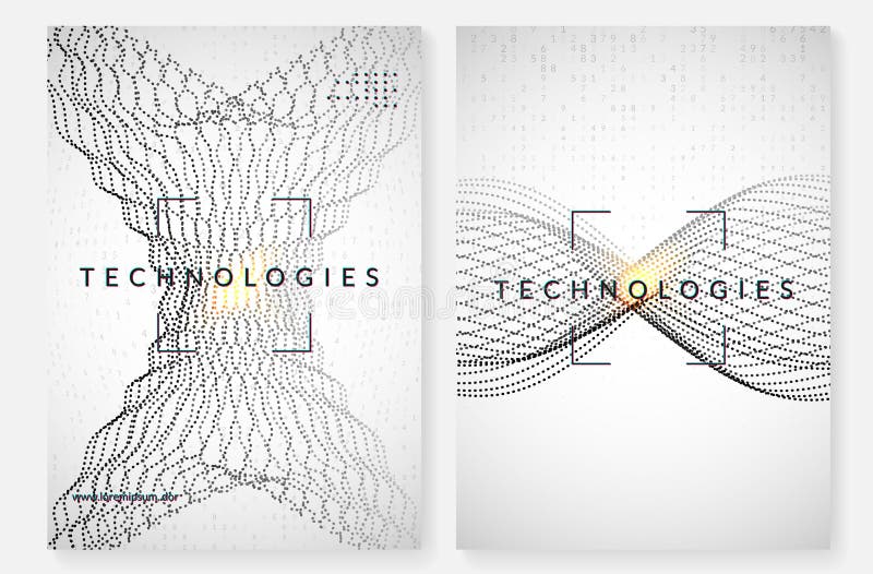 Digital technology abstract background. Artificial intelligence stock illustration