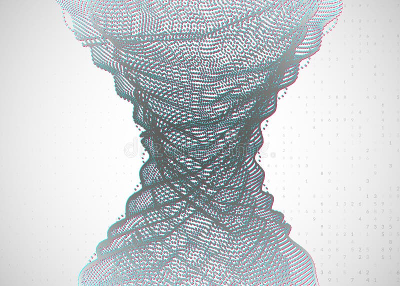 Digital technology abstract background. Artificial intelligence vector illustration