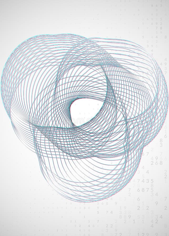 Digital technology abstract background. Artificial intelligence stock illustration