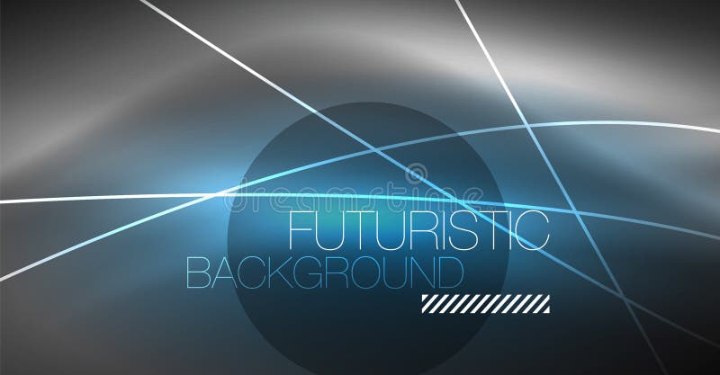 Digital technology abstract background - neon geometric design. Abstract glowing lines. Colorful techno background royalty free illustration Digital technology abstract background - neon geometric design. Abstract glowing lines. Colorful techno background royalty free illustration