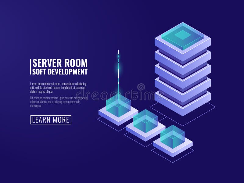Digital,technology,,data,server,,cloud,storage,,encryption,and,security,,database,icon royalty free illustration