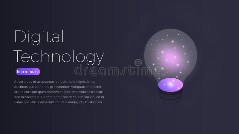 Digital technology isometric concept. Illustration of futuristic datacenter, big data processing, server hosting stock illustration