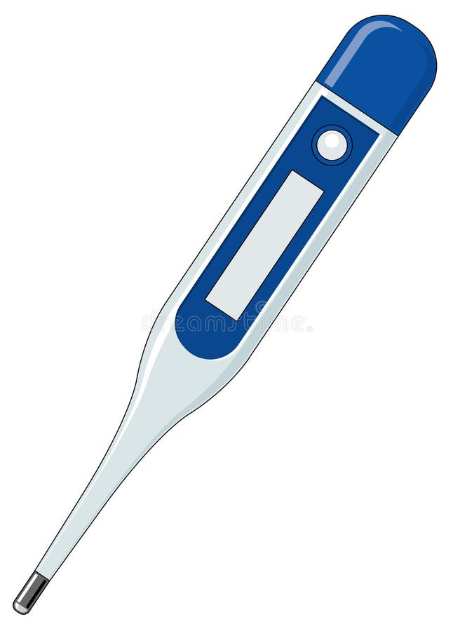 Digital Thermometer Stock Illustration - Download Image Now