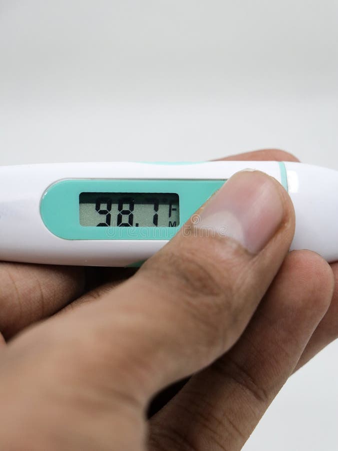 Thermometer for Measuring Air Temperature on White Background. Front View  Stock Photo - Image of fahrenheit, meter: 196742528