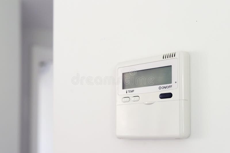 Thermostat for Wallmounted Air Conditioners Stock Image Image of