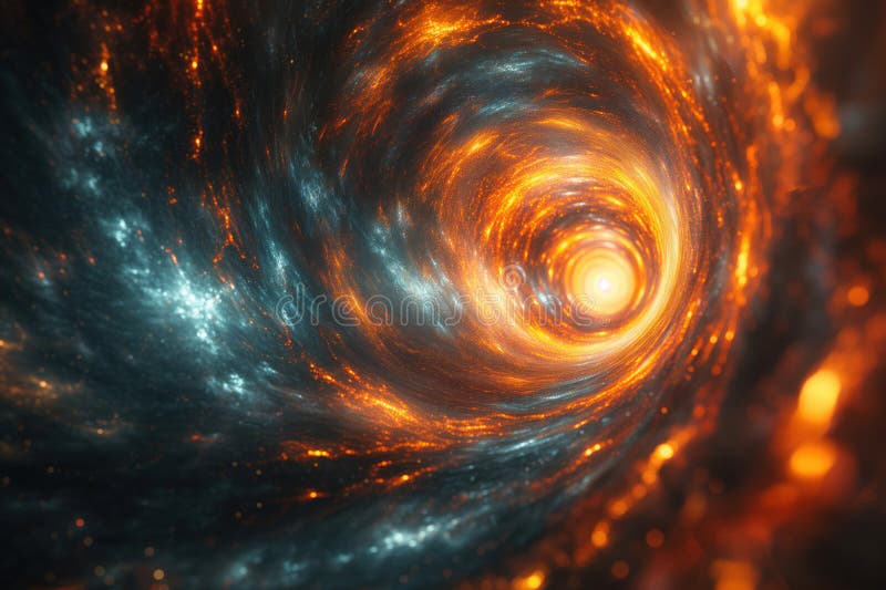 Digital time quantum tunnel at cosmic gateway is space gate for traveling in space stock photography
