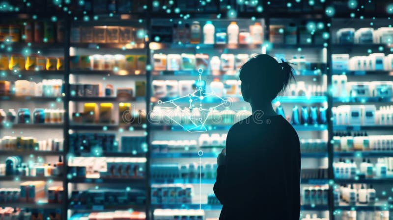 Digital tools and brain science used to decode modern consumer behavior. stock image