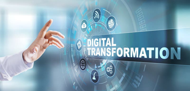 Digital transformation digitalization disruption innovation technology process automation internet concept. stock image Digital transformation digitalization disruption innovation technology process automation internet concept. stock image