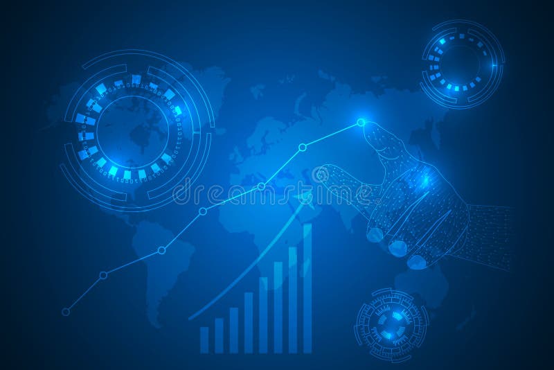 Digital transformation technology abstract background. royalty free stock photos