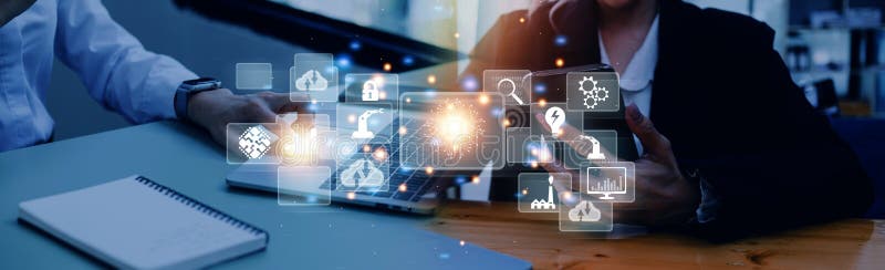 Digital transformation technology strategy, digitization and digitalization of business processes and data, optimize and automate royalty free stock images