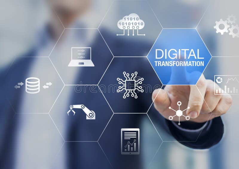 Digital transformation technology strategy, digitization and digitalization of business processes and data, optimize and automate stock photography Digital transformation technology strategy, digitization and digitalization of business processes and data, optimize and automate stock photography