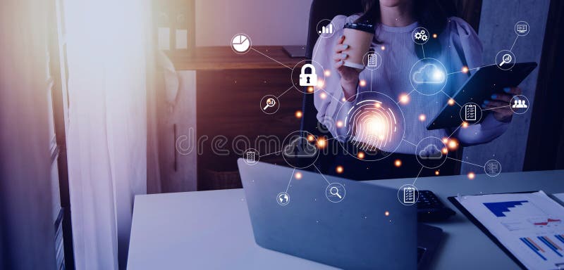 Digital transformation technology strategy, internet of things. the transformation of ideas and the adoption of technology in stock photos