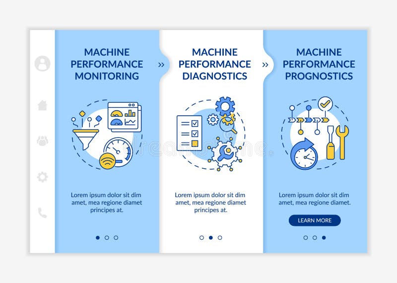 Digital twin tasks onboarding vector template vector illustration