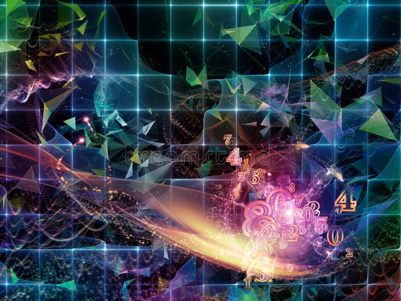 Digital Virtual World stock illustration. Illustration of flow 144151035