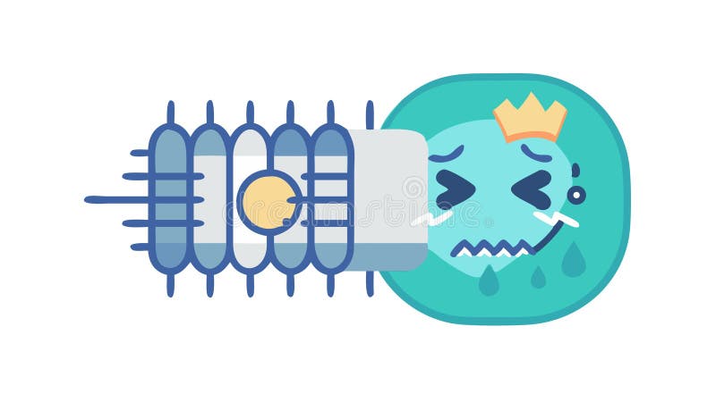 Digital Virus: Cybersecurity Threat and System Corruption, vector design Generative AI royalty free illustration