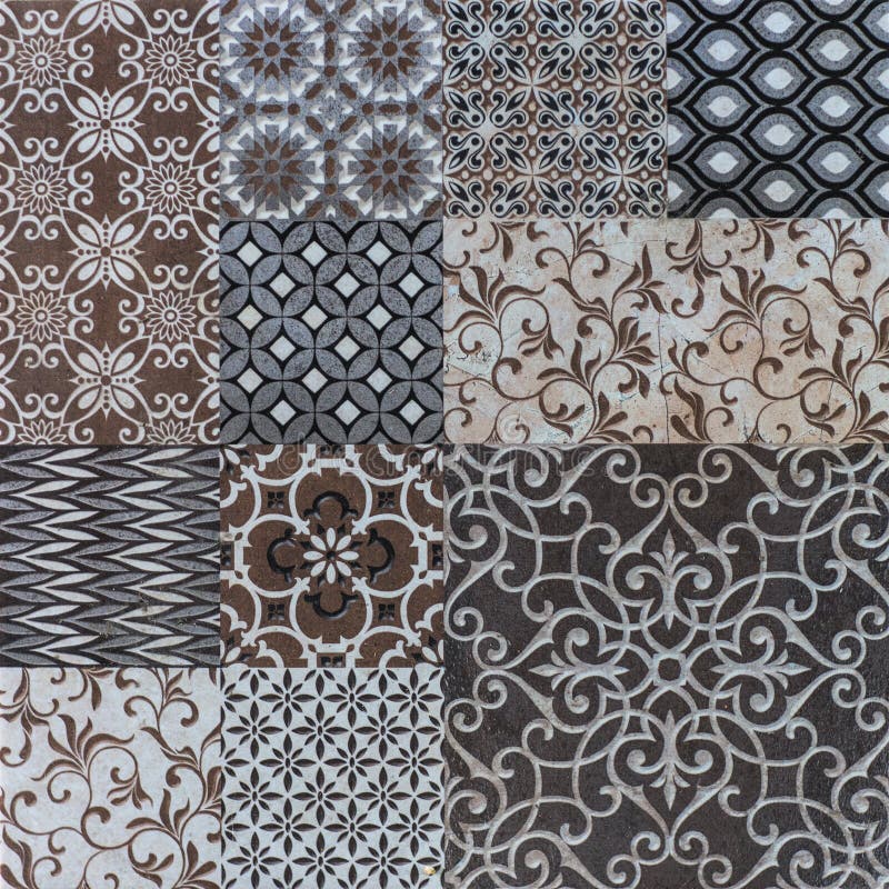 Digital Wall Tiles and Background Vintage Wallpaper Gometical Design