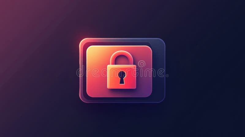 A digital wallet with a lock icon, symbolizing privacy and security in online transactions vector illustration