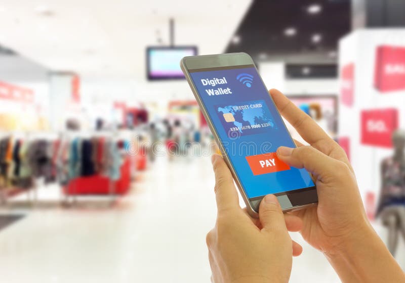 Digital wallet stock photo. Image of scan, retail, mobile 83736888