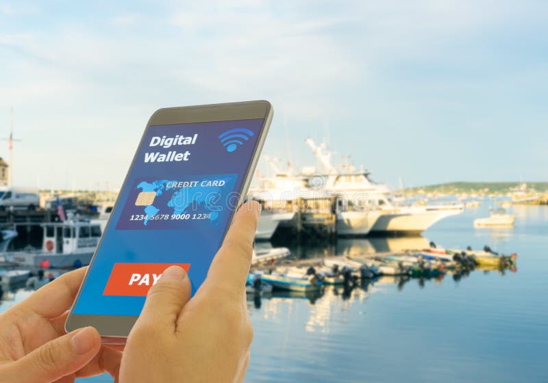 Digital wallet to pay royalty free stock images Digital wallet to pay royalty free stock images