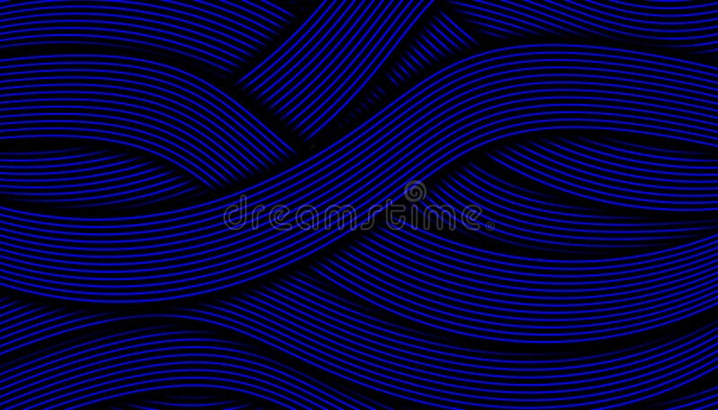 Digital Weave of Luminous Electric Blue Lines vector illustration
