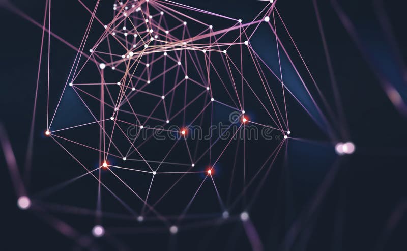 Digital Web. Global computer wireless network royalty free illustration