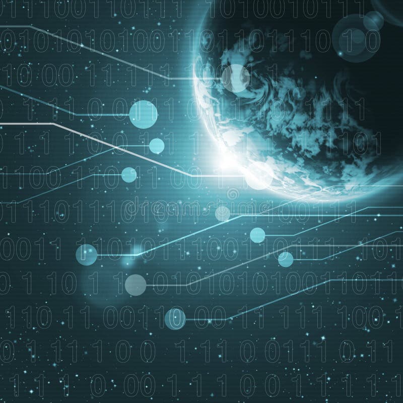 Digital world stock illustration