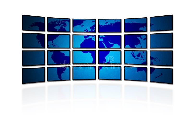 Digital World vector illustration