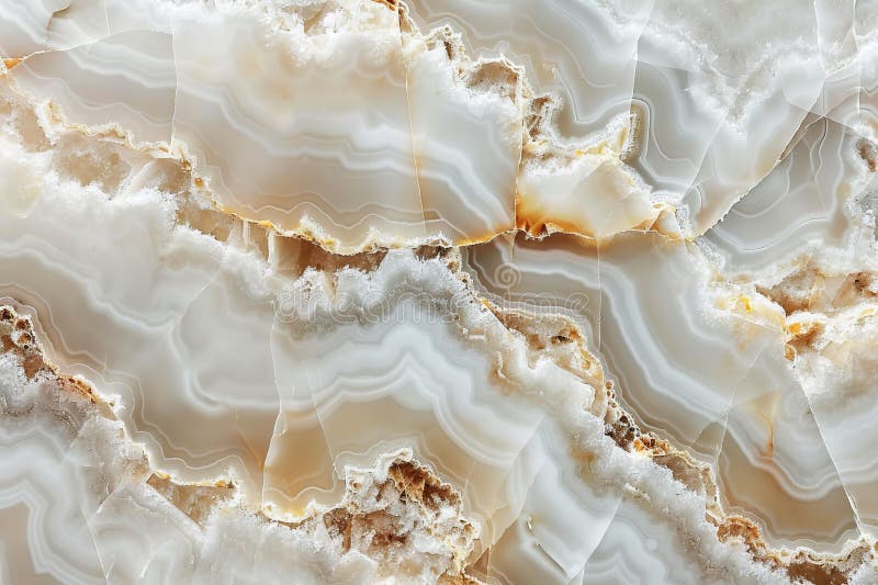 Digitala teckningar av vit och beige marble texture-bakgrundsslutning. vit onyxyta med naturliga mönster för väggbeklädnad royaltyfri illustrationer