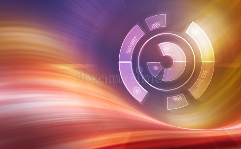 Digitalanschlüsse mit Geometrieformen und -zahlen mit Licht, High-Techer Hintergrund, 3d erzeugten Illustration vektor abbildung Digitalanschlüsse mit Geometrieformen und -zahlen mit Licht, High-Techer Hintergrund, 3d erzeugten Illustration vektor abbildung