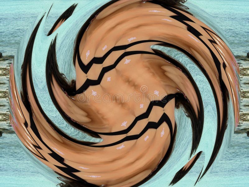 Digitale abstracte achtergrond sluiten royalty-vrije illustratie