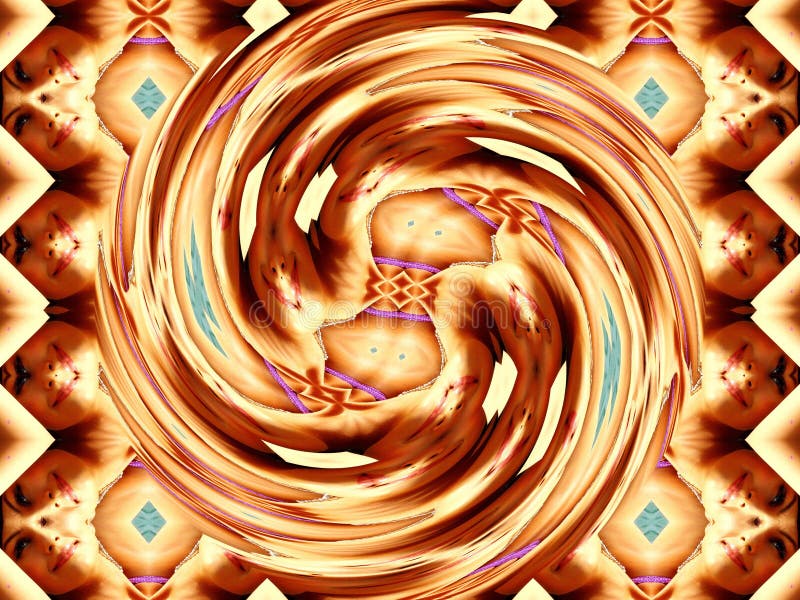 Digitale abstracte achtergrond sluiten royalty-vrije illustratie