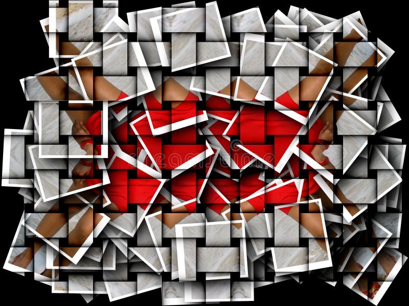 Digitale abstracte achtergrond sluiten royalty-vrije illustratie