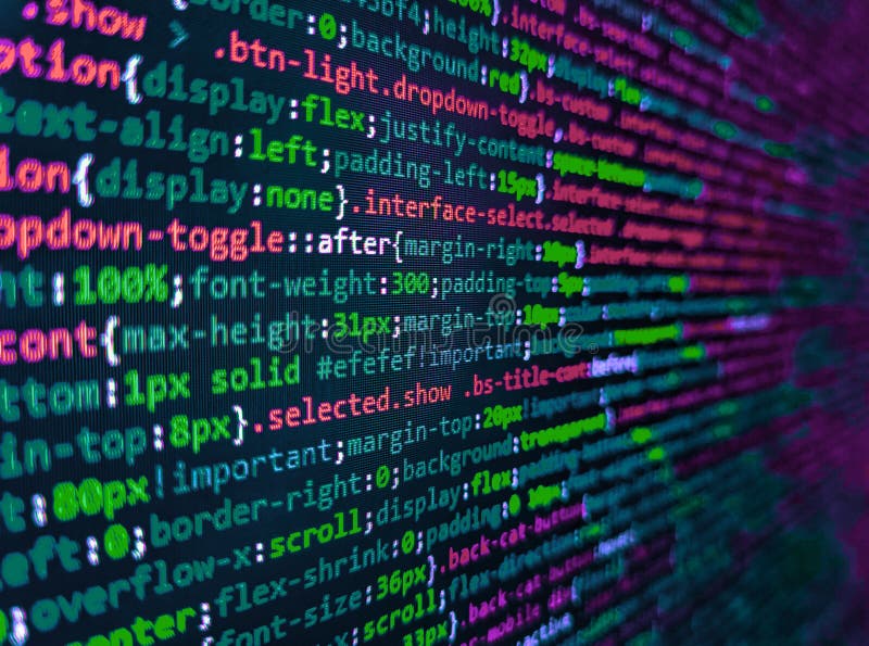 Digitale abstrakte Bits Datenstrom Cybermuster digitaler Hintergrund. Objekte für JavaScript-Funktionen. Web-Zusammenfassung lizenzfreies stockbild