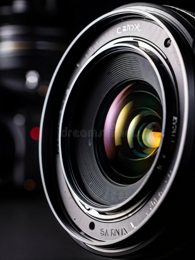 Digitale cameralens dicht royalty-vrije illustratie